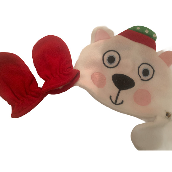 Polar bear hat & mitten set toddler NEW! - Picture 2 of 5